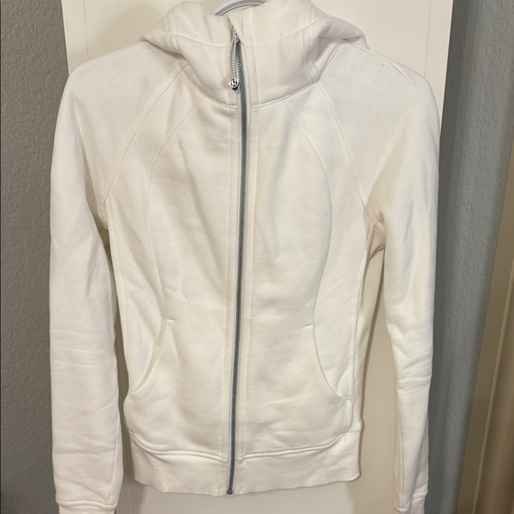 Lululemon Women's White Hoodie Jacket